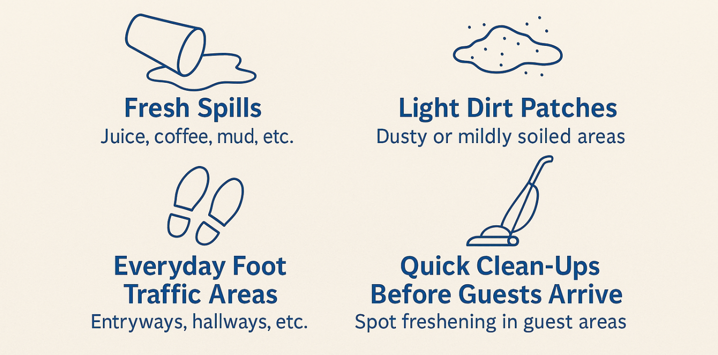 When to use homemade carpet cleaning solution