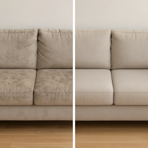 Clean Sofa in cozy living room