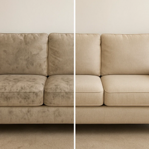 Clean Sofa in cozy living room