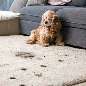 Pet stains on carpet