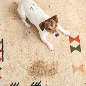 Pet stains on carpet