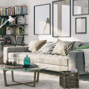 Modern home with clean carpet