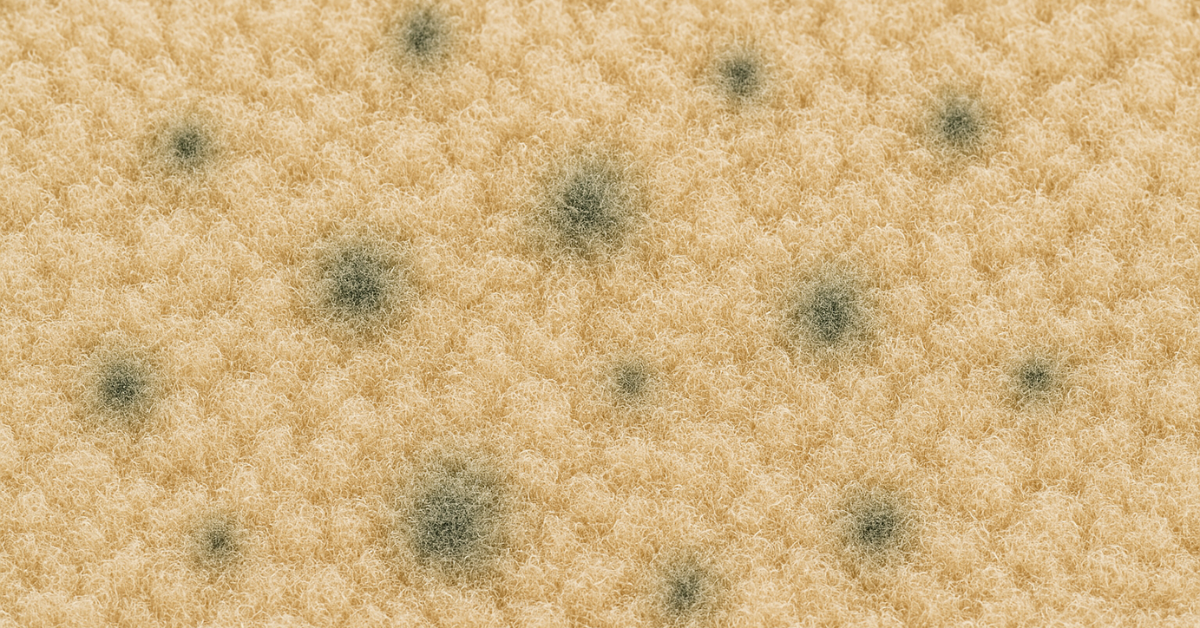 Mold on beige carpet